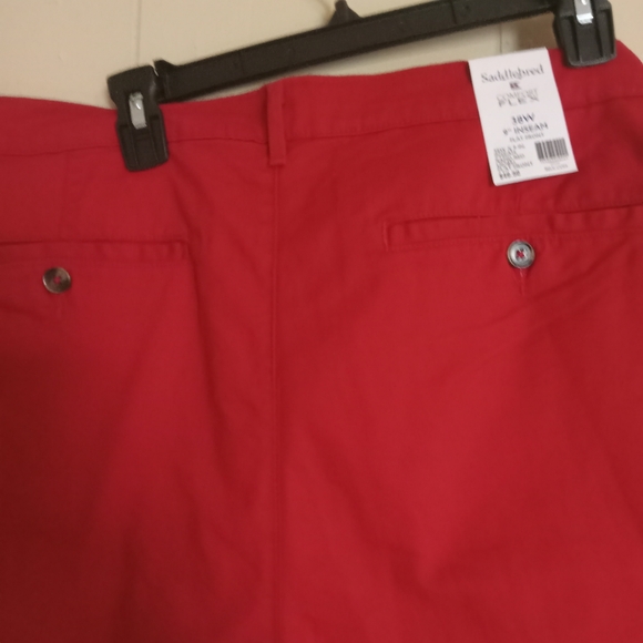 NWT Men's Saddlebred Comfort Flex Shorts Size 38w Color Rapid Red - Picture 10 of 11